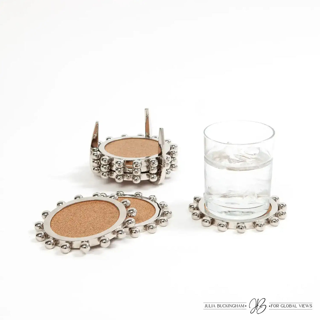 GLOBAL VIEWS STARBURST CROWN COASTERS - Decorative Accents