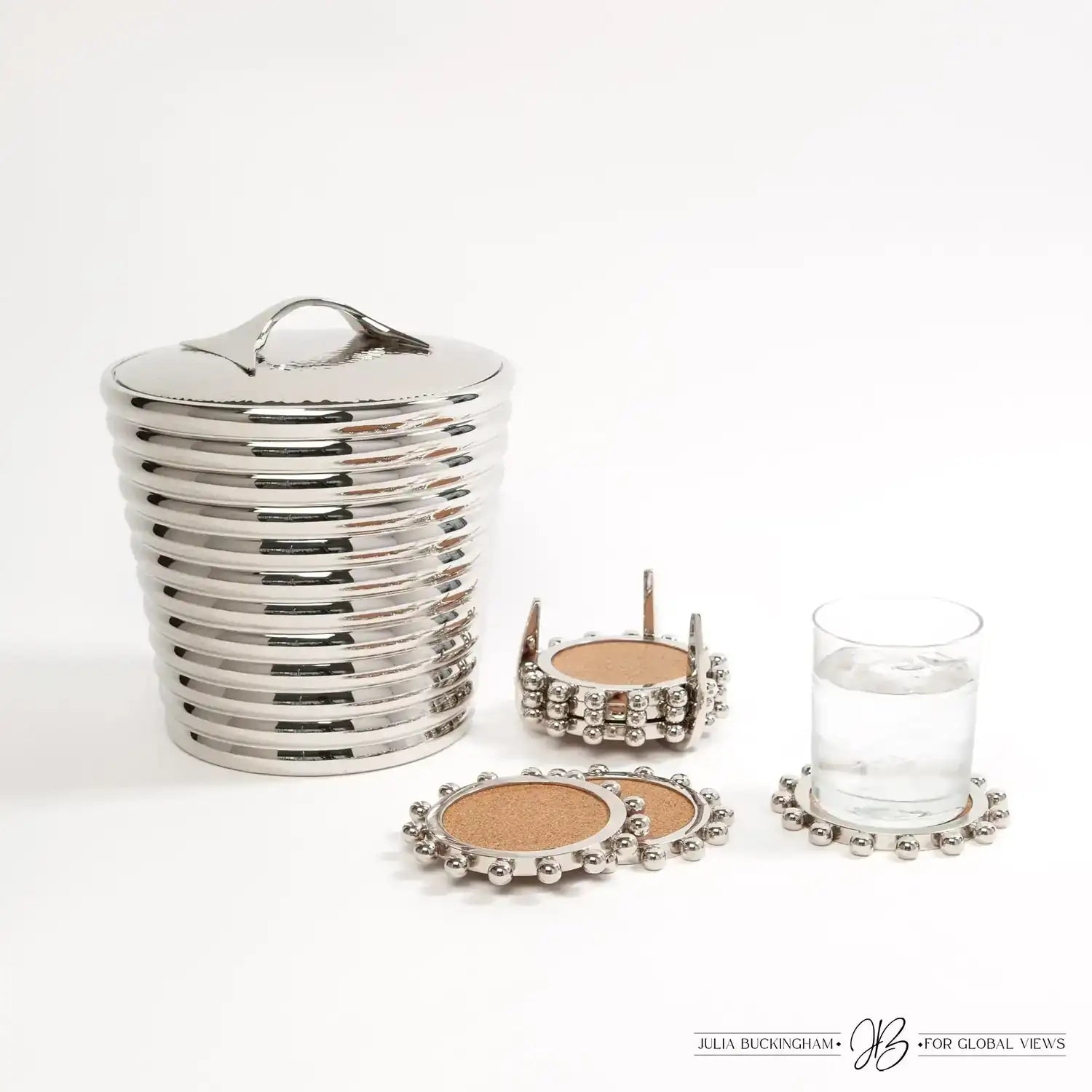 GLOBAL VIEWS STARBURST CROWN COASTERS - Decorative Accents