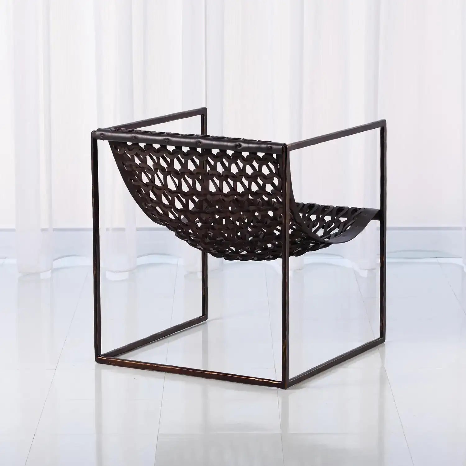 GLOBAL VIEWS KNIT & PEARL CHAIR