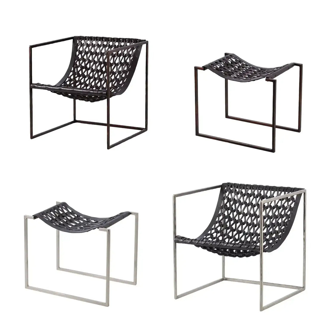 GLOBAL VIEWS KNIT & PEARL STOOL - Benches, Ottoman, Stools