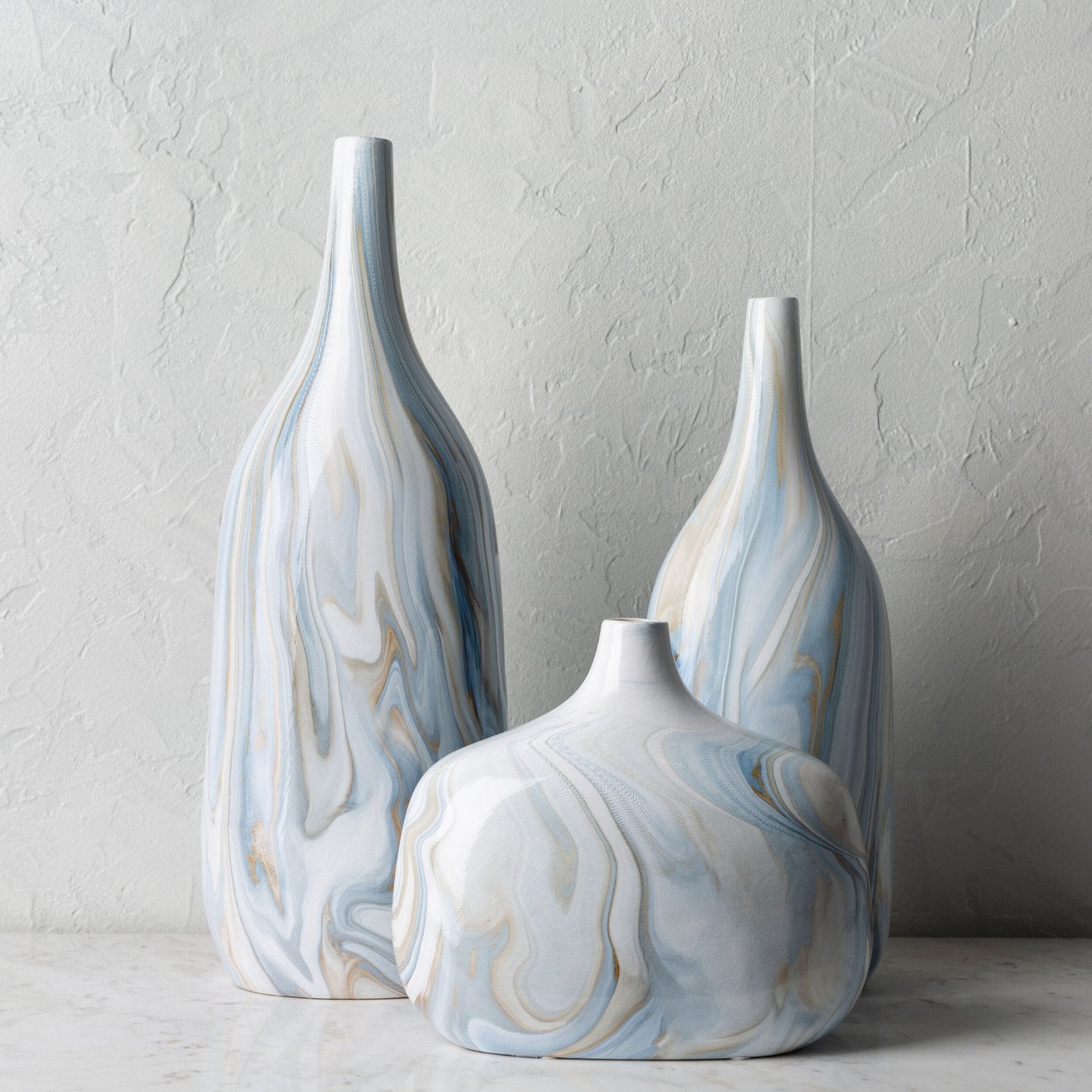 GLOBAL VIEWS MARBLE VASE - Art