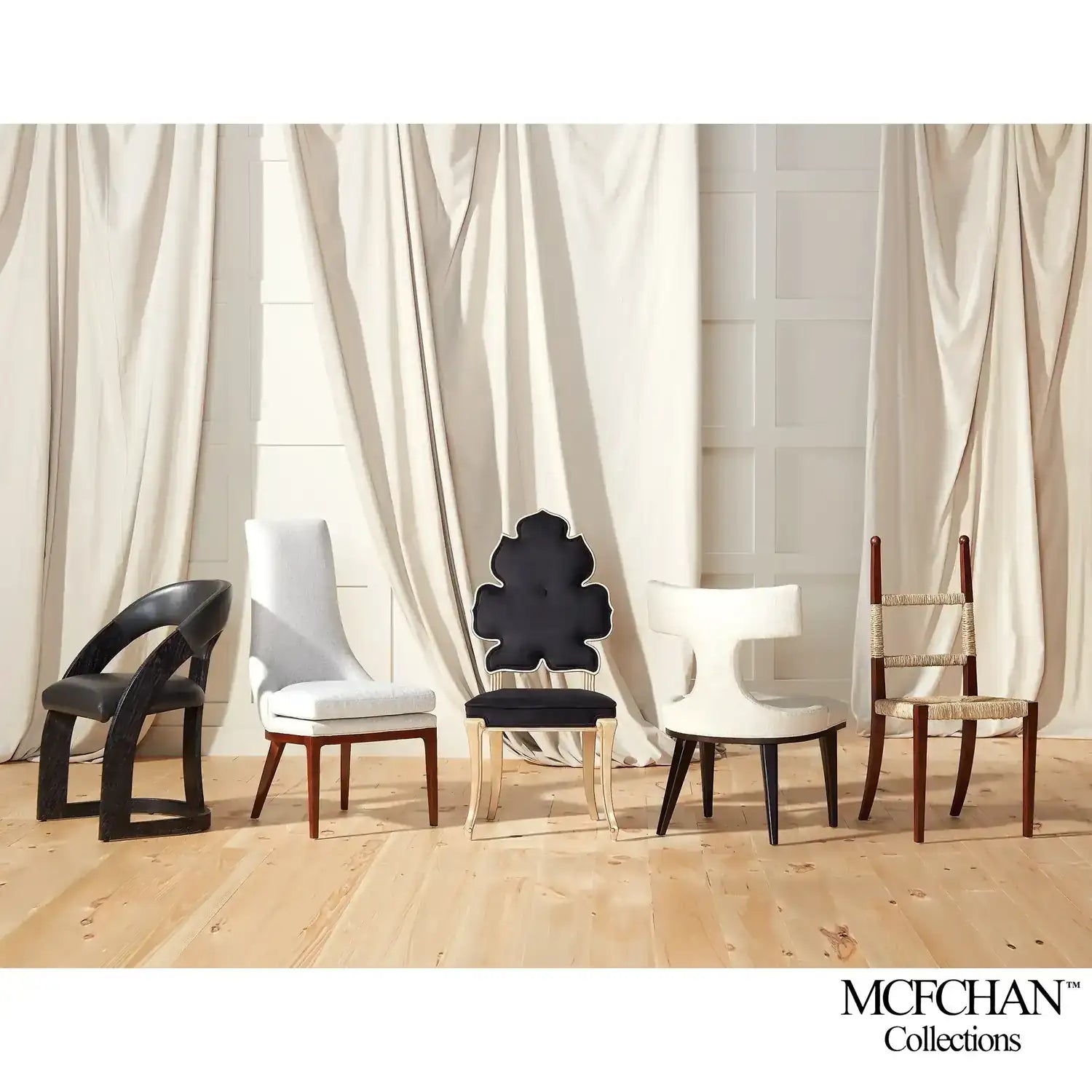 GLOBAL VIEWS ANVIL BACK DINING CHAIR - Dinning Chairs