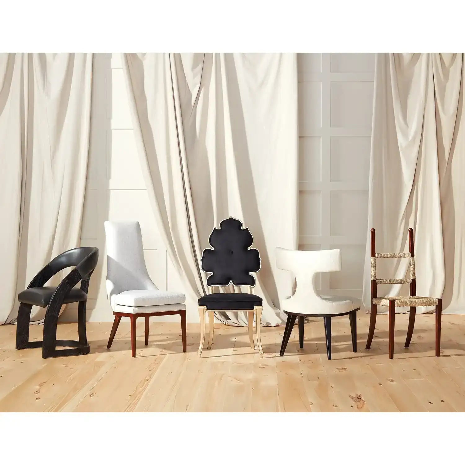 GLOBAL VIEWS ANVIL BACK DINING CHAIR - Dinning Chairs