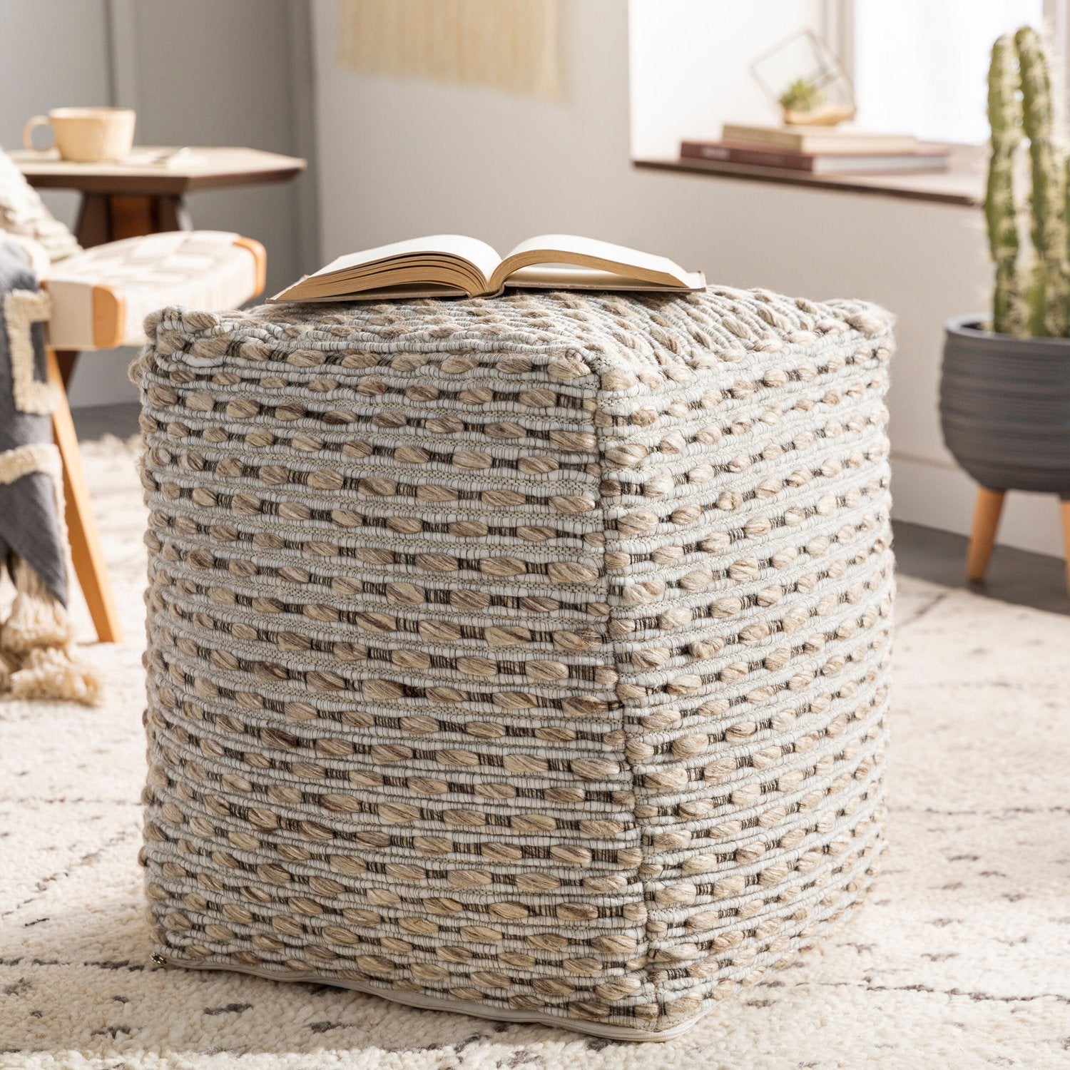 SURYA LANIER POUF - Benches, Ottoman, Stools