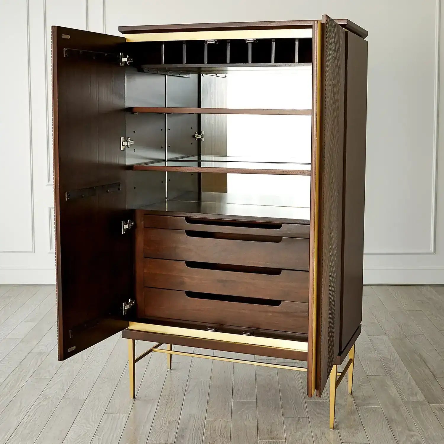 GLOBAL VIEWS LATILLA TALL BAR CABINET - Cabinets & Bar