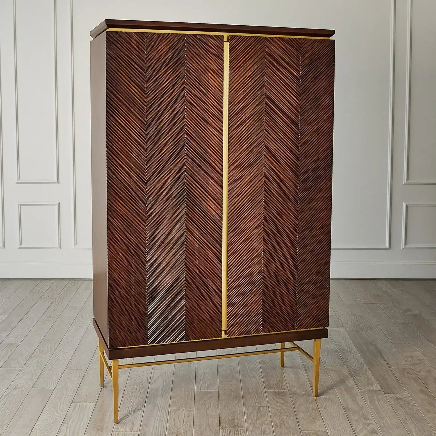 GLOBAL VIEWS LATILLA TALL BAR CABINET - Cabinets & Bar