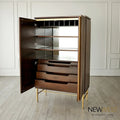 GLOBAL VIEWS LATILLA TALL BAR CABINET - Cabinets & Bar