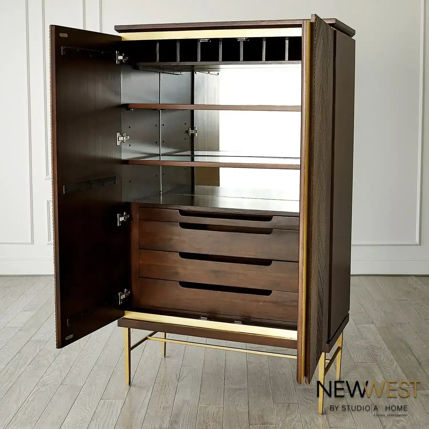 GLOBAL VIEWS LATILLA TALL BAR CABINET - Cabinets & Bar