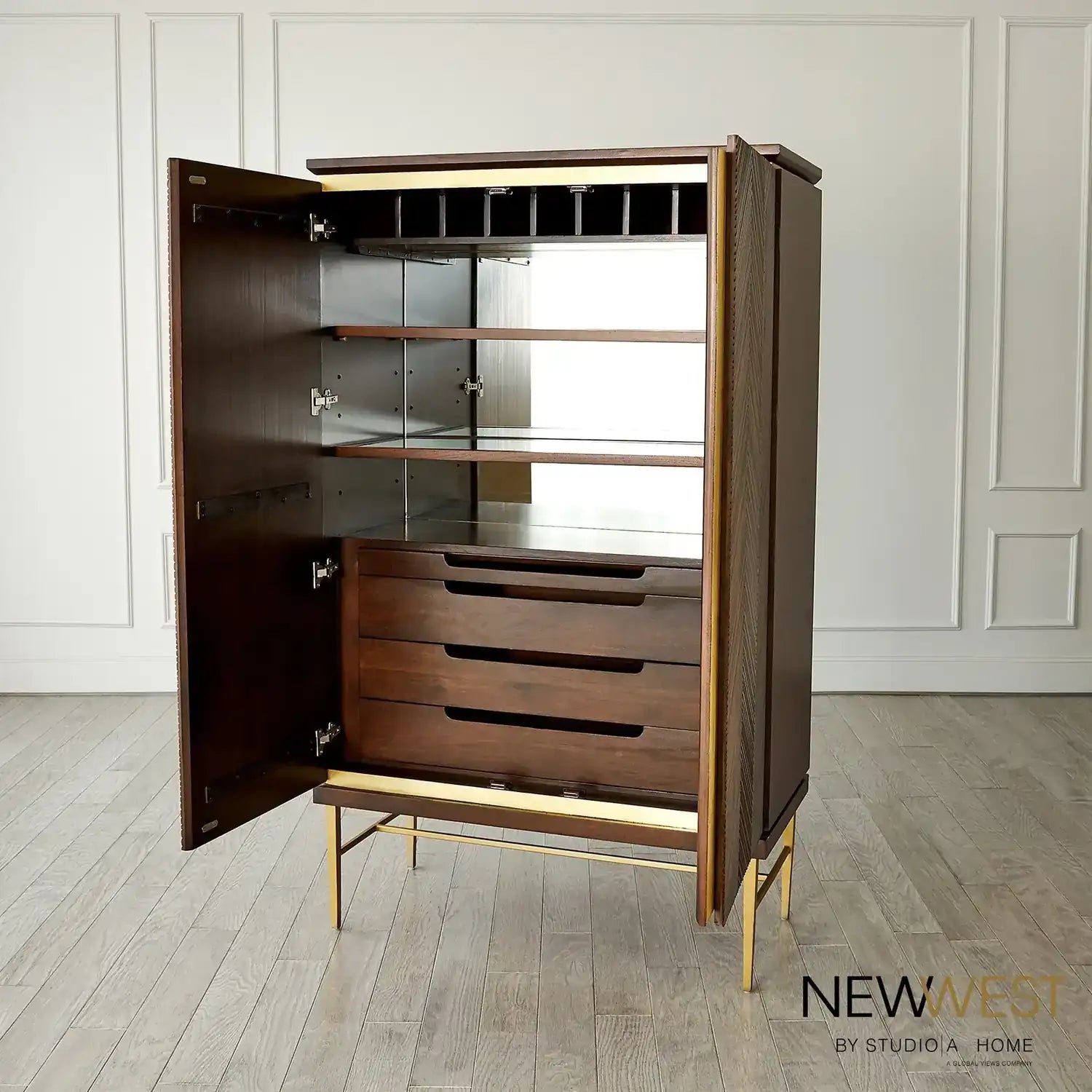 GLOBAL VIEWS LATILLA TALL BAR CABINET - Cabinets & Bar