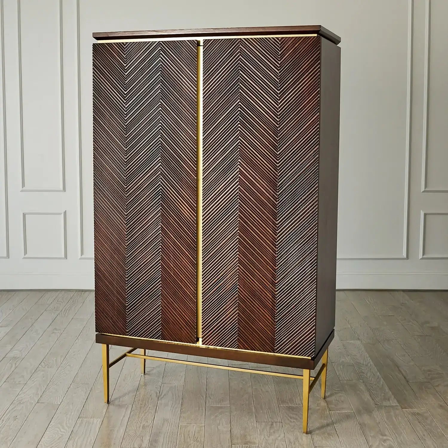GLOBAL VIEWS LATILLA TALL BAR CABINET - Cabinets & Bar