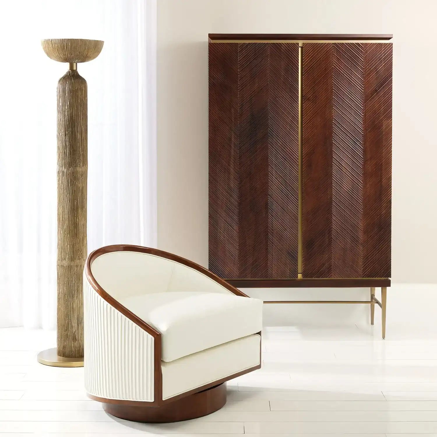 GLOBAL VIEWS LATILLA TALL BAR CABINET - Cabinets & Bar