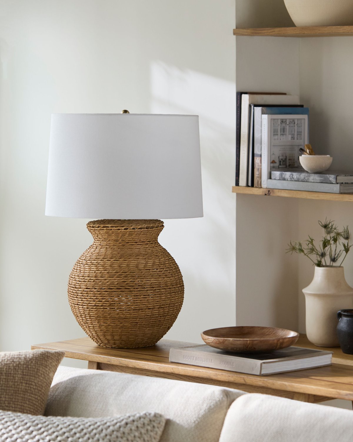 SURYA, PUBIL ACCENT TABLE LAMP, TABLE LAMPS