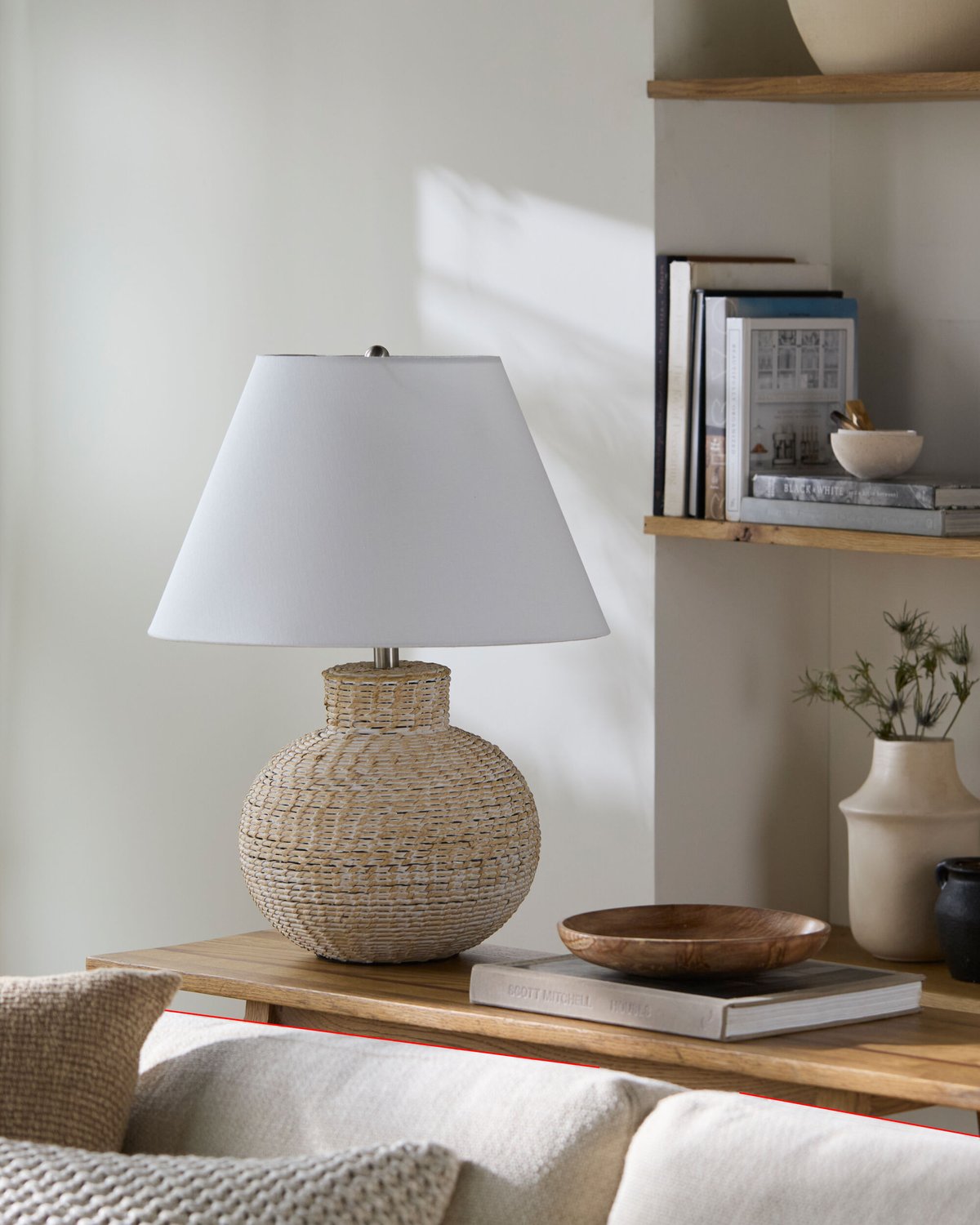 SURYA, PUBIL ACCENT TABLE LAMP, TABLE LAMPS
