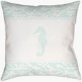 LIVABLISS SEASALT & SEAHORSES ACCENT PILLOW - Linens