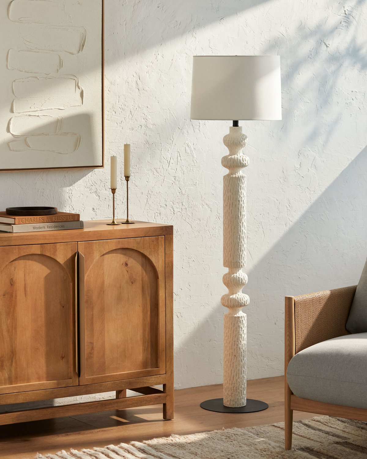 SURYA, RIVERSDALE ACCENT FLOOR LAMP, FLOOR LAMP