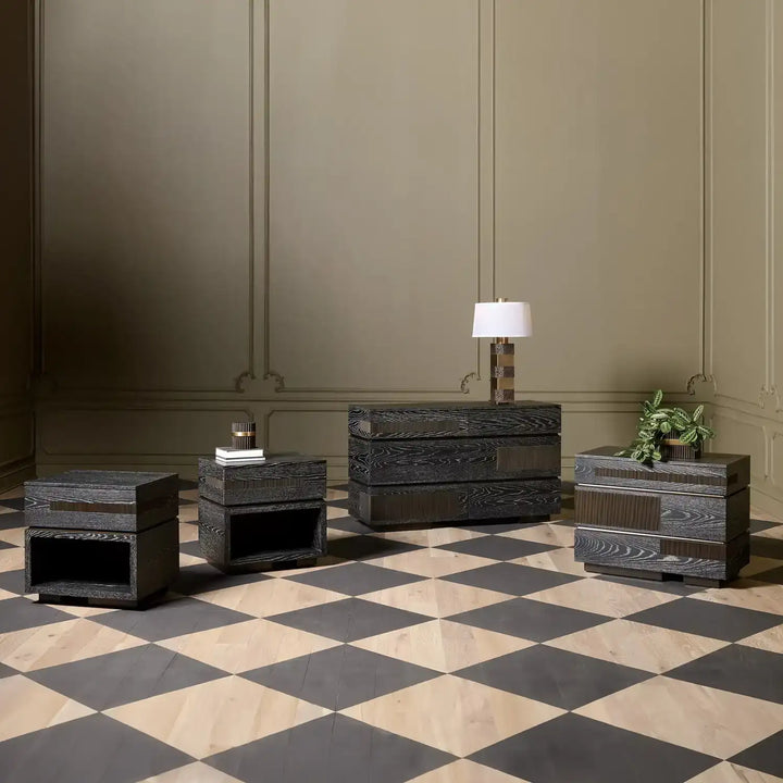 GLOBAL VIEWS, BRAZIL BEDSIDE CHEST, CABINETS & BARS