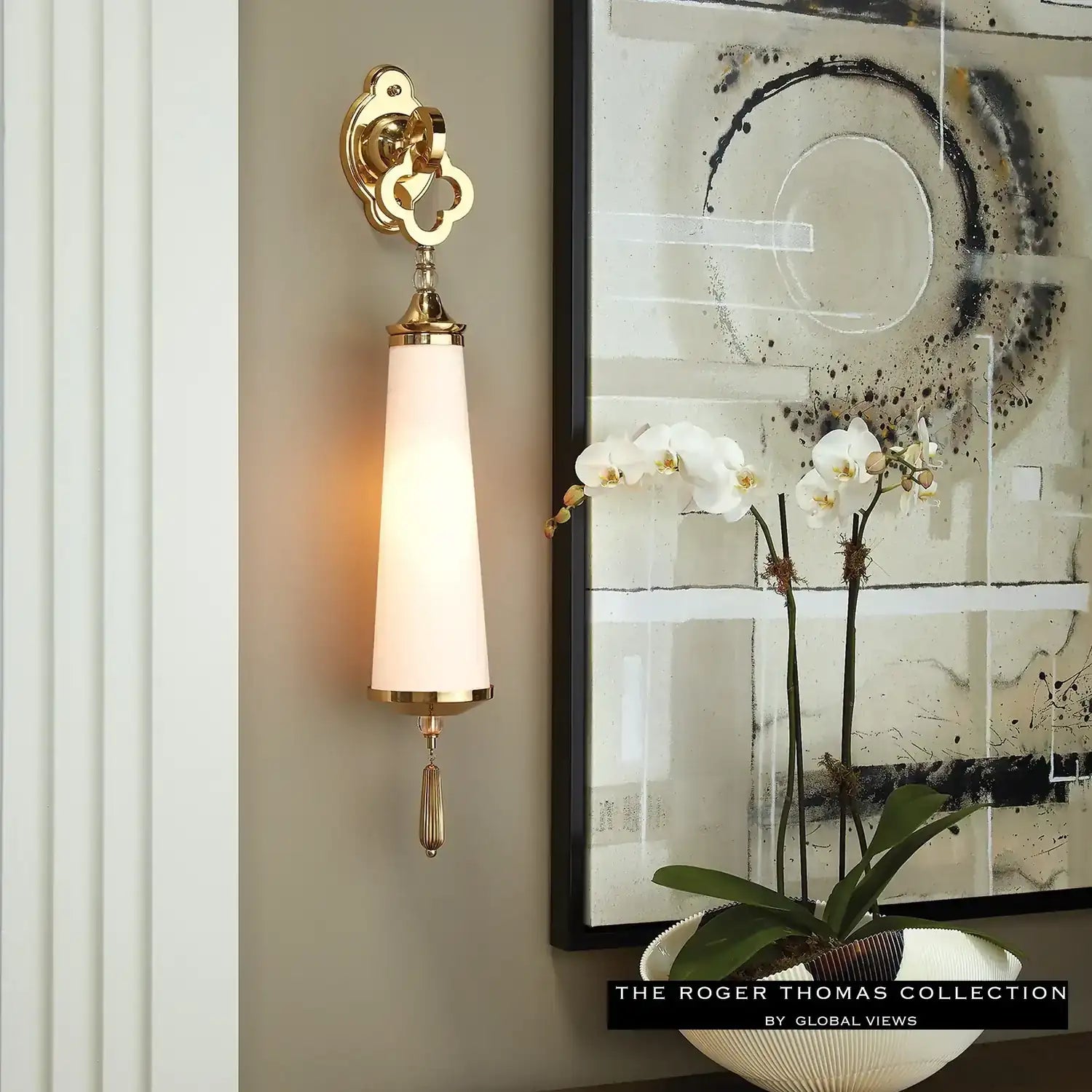 GLOBAL VIEWS, QUATREFOIL SCONCE, WALL SCONCES