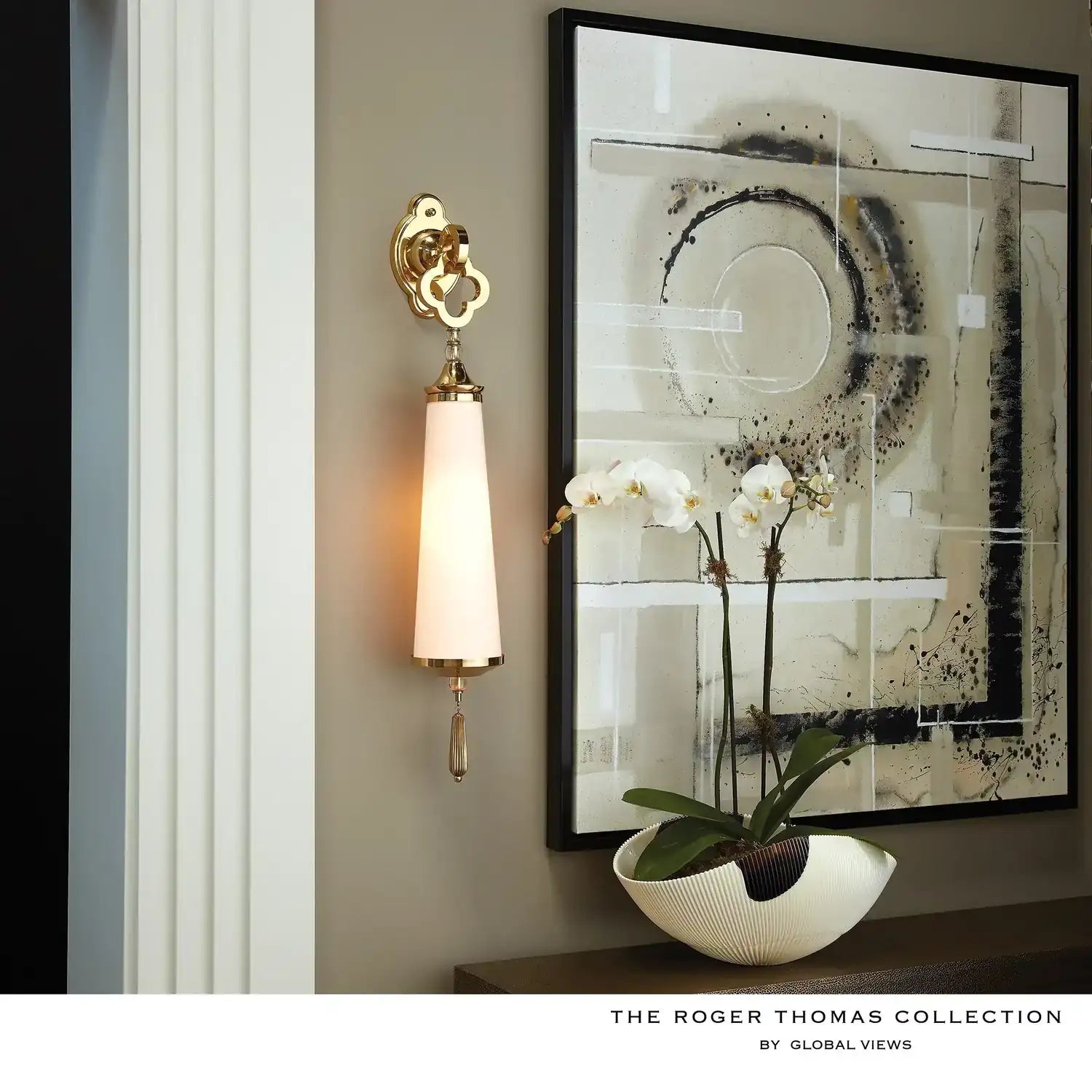 GLOBAL VIEWS, QUATREFOIL SCONCE, WALL SCONCES