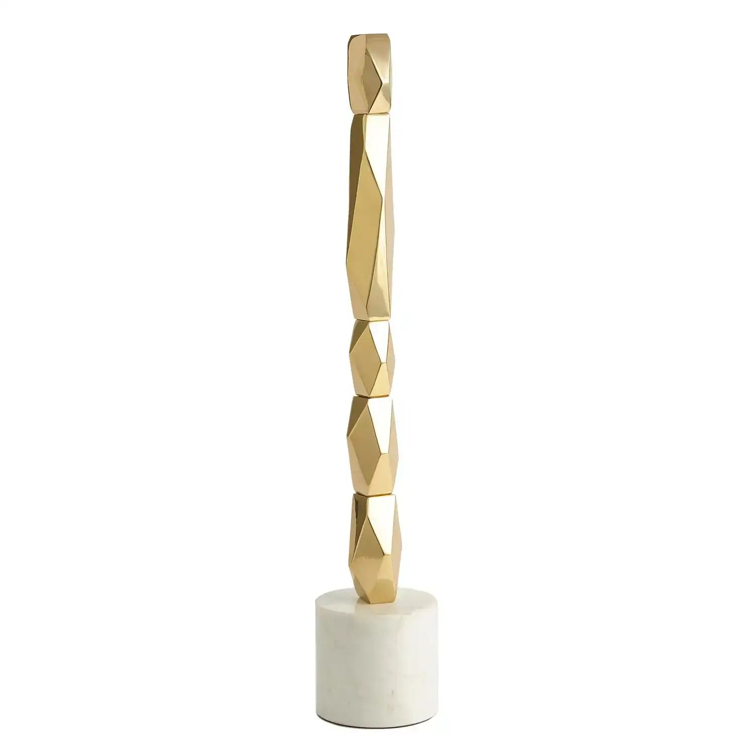GLOBAL VIEWS FACET BLOCK SCULPTURE - Decorative Accents
