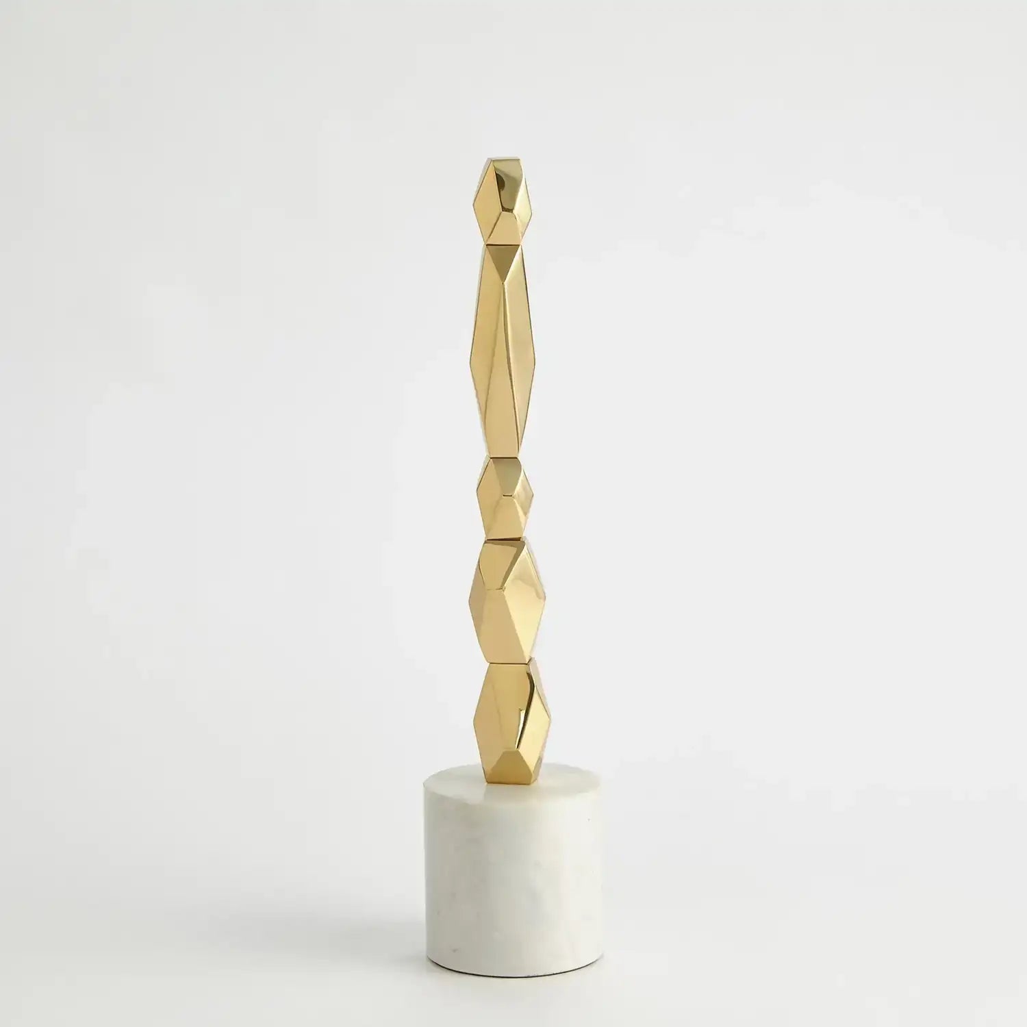 GLOBAL VIEWS FACET BLOCK SCULPTURE - Decorative Accents