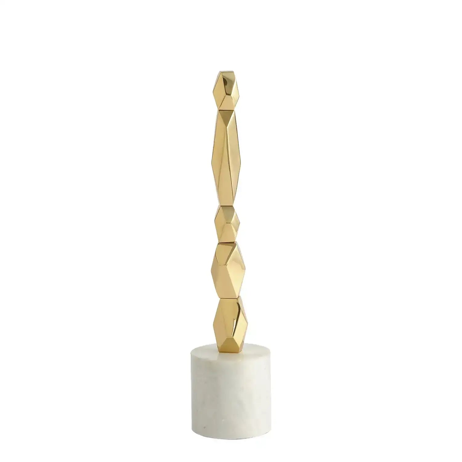 GLOBAL VIEWS FACET BLOCK SCULPTURE - Decorative Accents