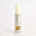 GLOBAL VIEWS ROMANO NICKEL CANDLE HOLDER - Decorative Accents