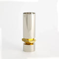GLOBAL VIEWS ROMANO NICKEL CANDLE HOLDER - Decorative Accents