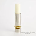 GLOBAL VIEWS ROMANO NICKEL CANDLE HOLDER - Decorative Accents