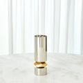 GLOBAL VIEWS ROMANO NICKEL CANDLE HOLDER - Decorative Accents