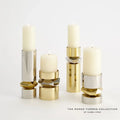 GLOBAL VIEWS ROMANO NICKEL CANDLE HOLDER - Decorative Accents