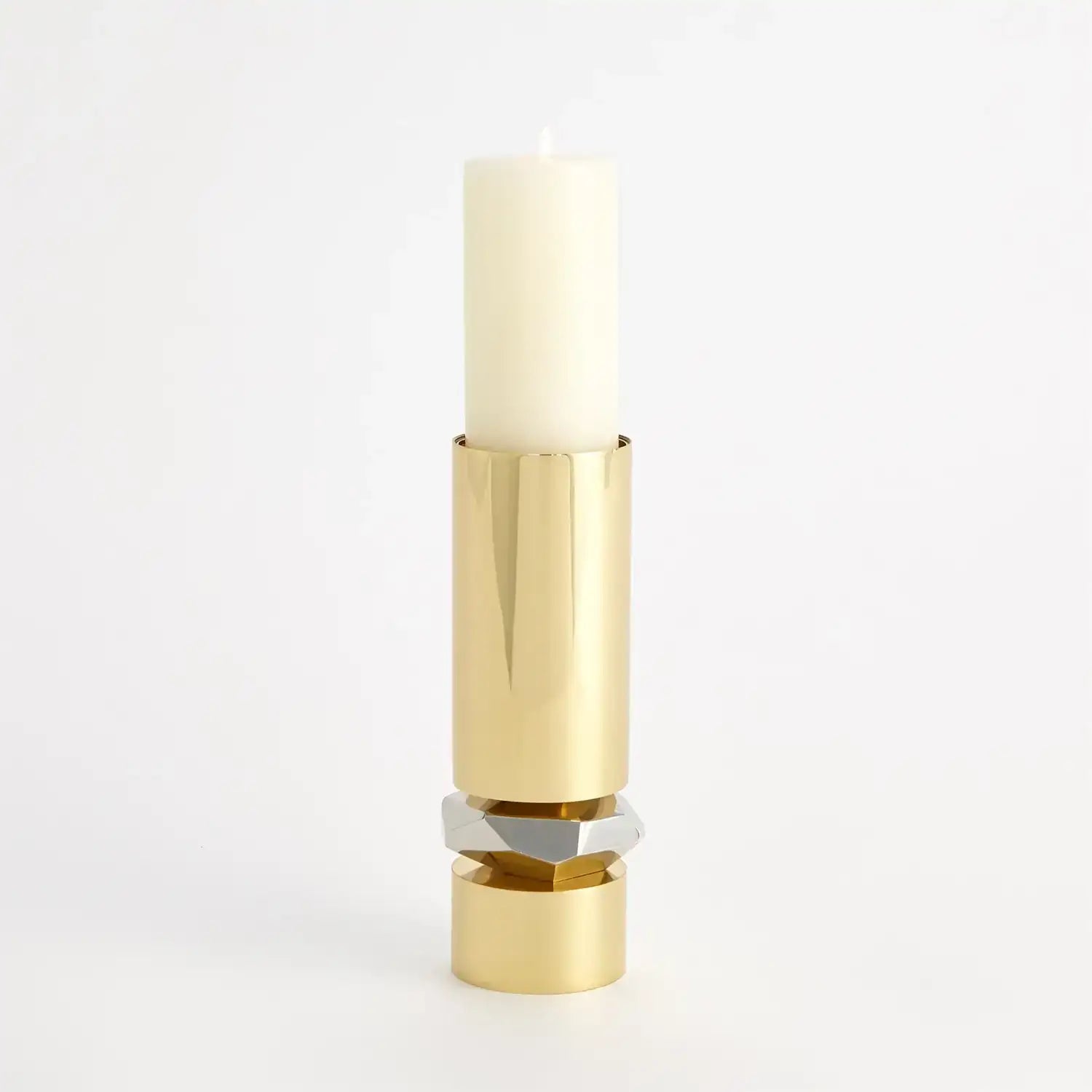 GLOBAL VIEWS ROMANO BRASS CANDLE HOLDER - Decorative Accents