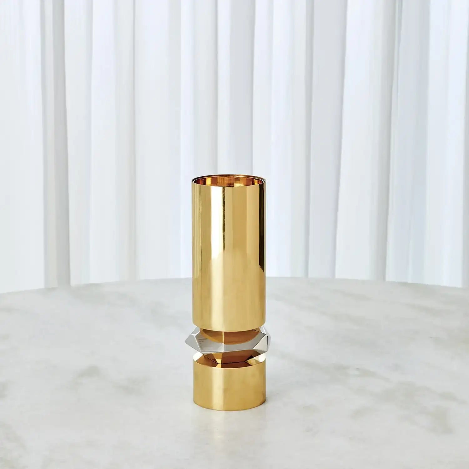 GLOBAL VIEWS ROMANO BRASS CANDLE HOLDER - Decorative Accents