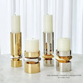 GLOBAL VIEWS ROMANO BRASS CANDLE HOLDER - Decorative Accents
