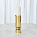 GLOBAL VIEWS ROMANO BRASS CANDLE HOLDER - Decorative Accents