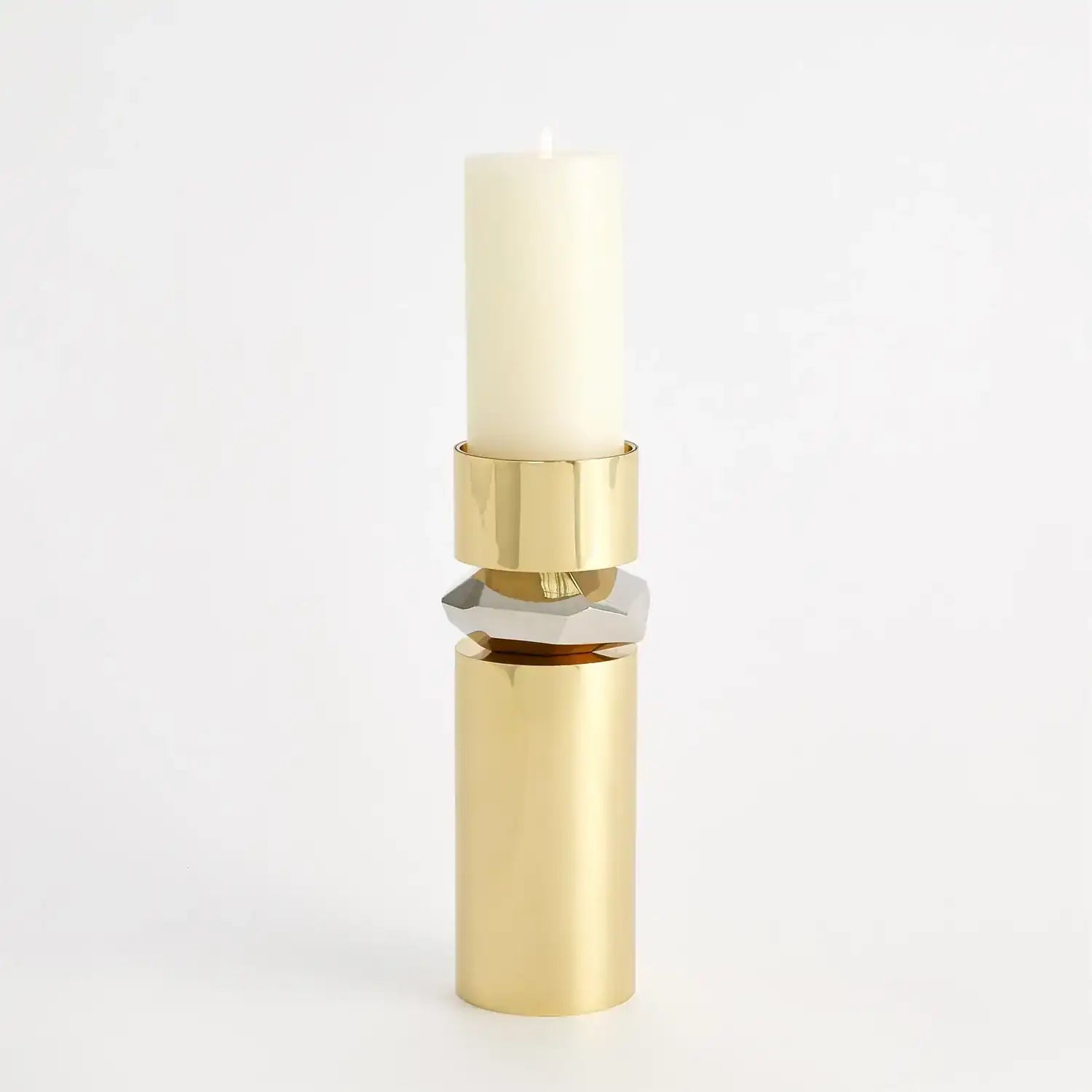GLOBAL VIEWS ROMANO BRASS CANDLE HOLDER - Decorative Accents
