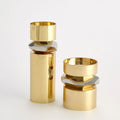 GLOBAL VIEWS ROMANO BRASS CANDLE HOLDER - Decorative Accents