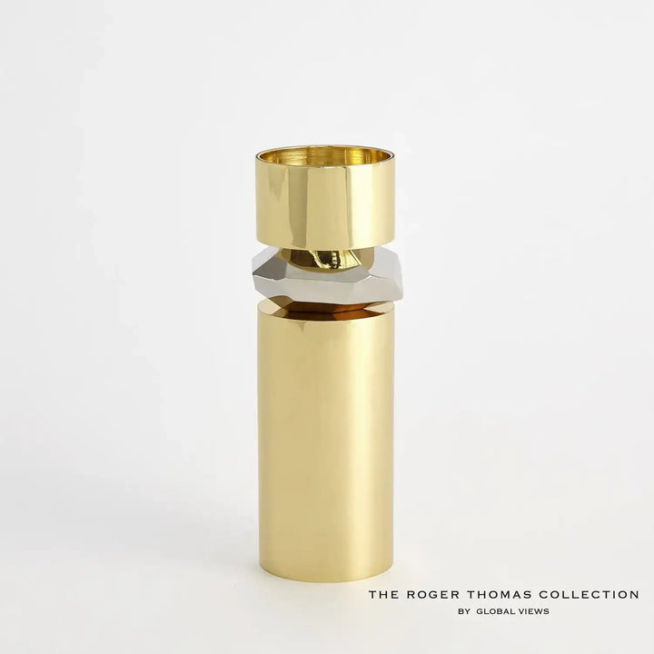 GLOBAL VIEWS ROMANO BRASS CANDLE HOLDER - Decorative Accents