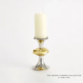 GLOBAL VIEWS GABRIEL NICKEL CANDLE HOLDER - Decorative Accents