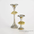 GLOBAL VIEWS GABRIEL NICKEL CANDLE HOLDER - Decorative Accents