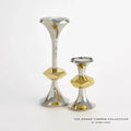 GLOBAL VIEWS GABRIEL NICKEL CANDLE HOLDER - Decorative Accents