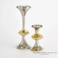 GLOBAL VIEWS GABRIEL NICKEL CANDLE HOLDER - Decorative Accents