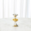 GLOBAL VIEWS GABRIEL NICKEL CANDLE HOLDER - Decorative Accents