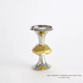 GLOBAL VIEWS GABRIEL NICKEL CANDLE HOLDER - Decorative Accents