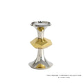 GLOBAL VIEWS GABRIEL NICKEL CANDLE HOLDER - Decorative Accents