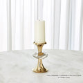 GLOBAL VIEWS GABRIEL BRASS CANDLE HOLDER - Decorative Accents