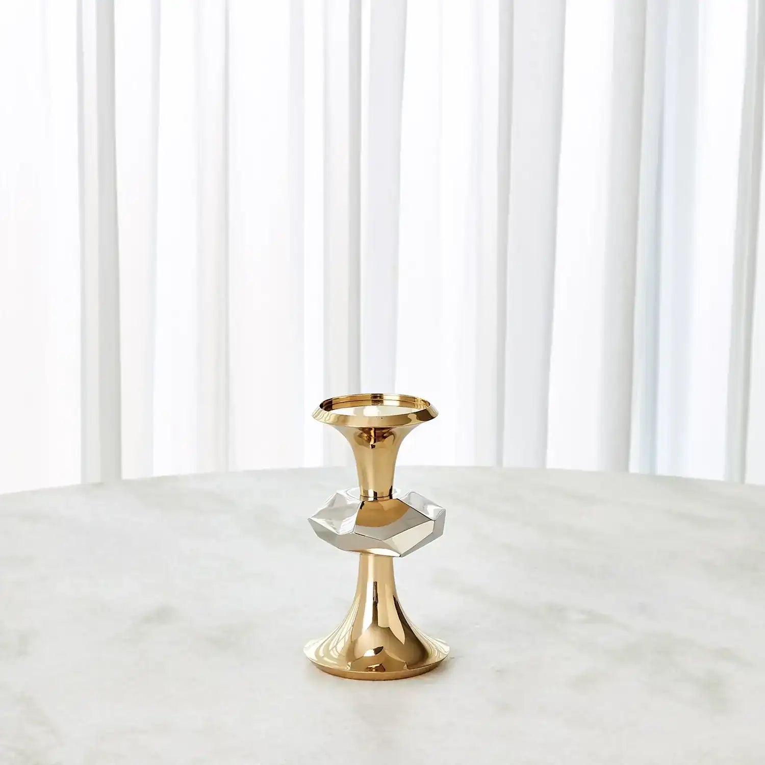 GLOBAL VIEWS GABRIEL BRASS CANDLE HOLDER - Decorative Accents