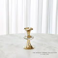 GLOBAL VIEWS GABRIEL BRASS CANDLE HOLDER - Decorative Accents