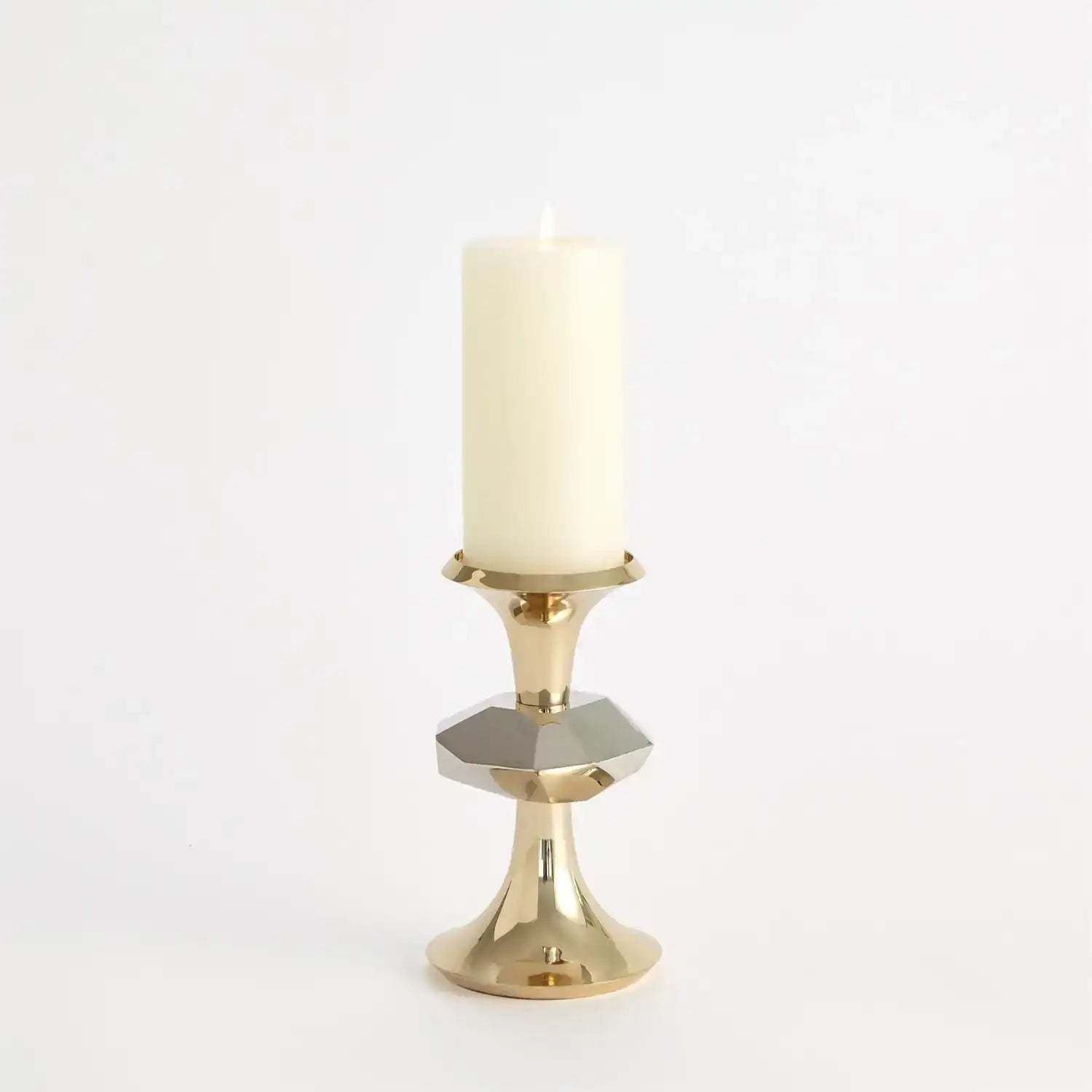 GLOBAL VIEWS GABRIEL BRASS CANDLE HOLDER - Decorative Accents