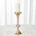 GLOBAL VIEWS GABRIEL BRASS CANDLE HOLDER - Decorative Accents