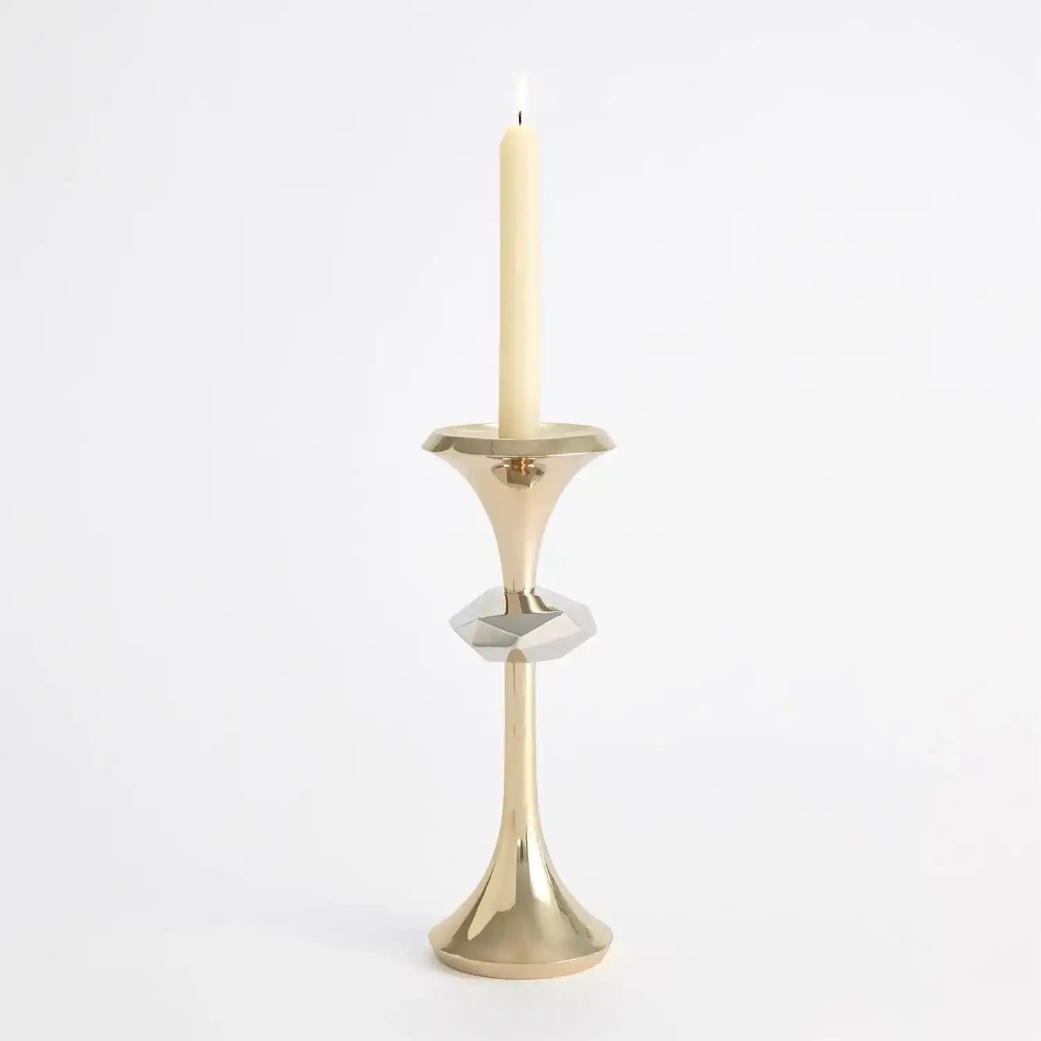 GLOBAL VIEWS GABRIEL BRASS CANDLE HOLDER - Decorative Accents